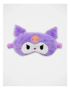 Kuromi Fur Eyemask in Purple