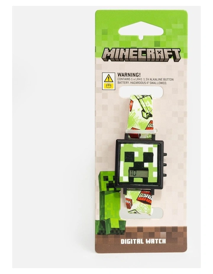 Minecraft Creeper Kids Digital Watch image 3