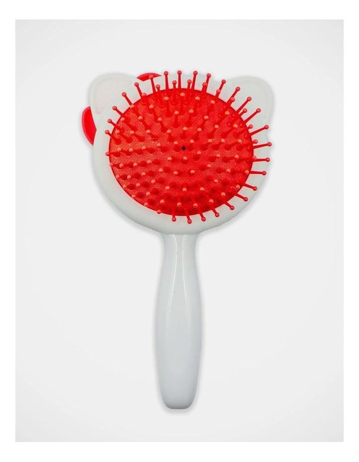 Mirror Hairbrush in White/Red image 2