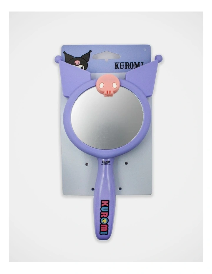 Kuromi Mirror Hairbrush in Purple image 3