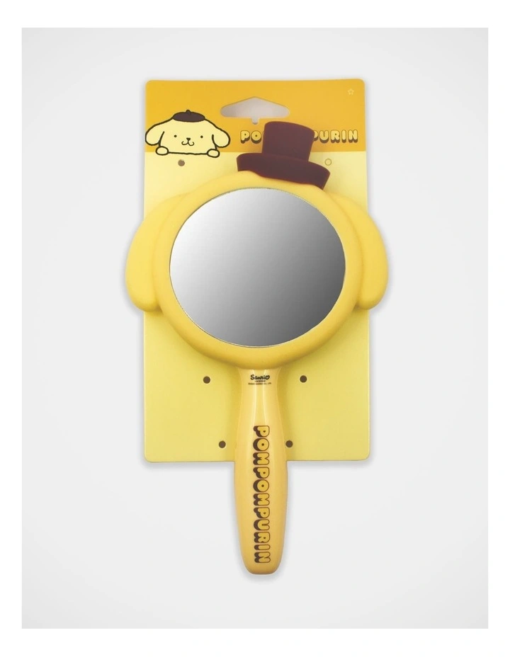 Pompompurin Mirror Hairbrush in Yellow image 3