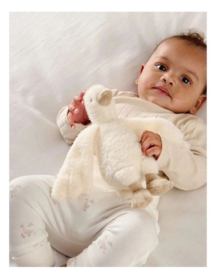 Duckling Beanie Soft Toy in Cream image 5