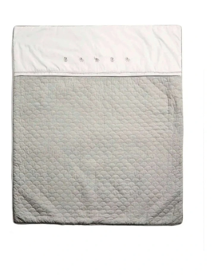 Welcome to the World Quilt in Elephant image 1