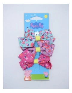 Bow Hair Clips 3 Pack in Multi