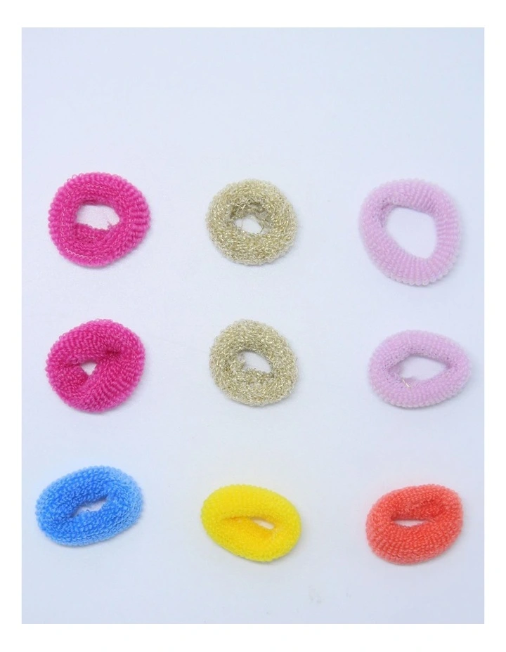 Mini Hair Ties 12 Pack in Multi image 3
