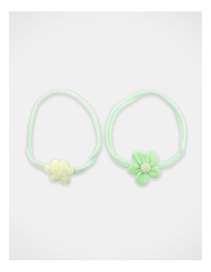 Floral Hair Wrap 7 Pack in Multi image 3
