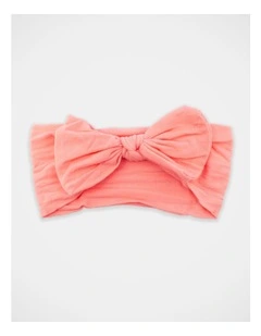 Bow Hair Wrap in Pink