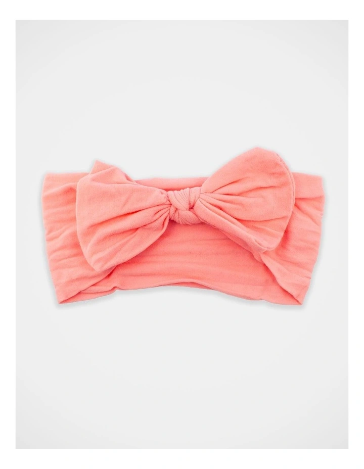 Bow Hair Wrap in Pink image 1