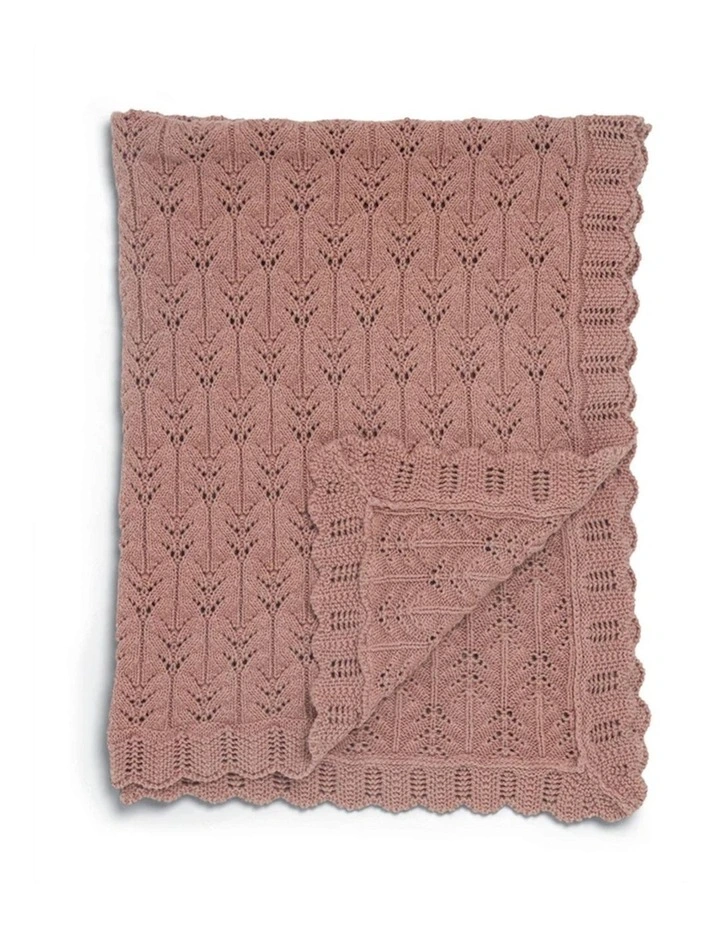 Welcome to the World Wildflower Knitted Blanket in Multi image 2