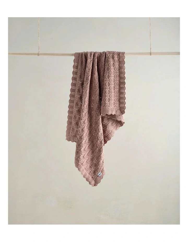 Welcome to the World Wildflower Knitted Blanket in Multi image 5