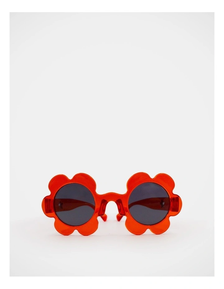 Flower Shaped Sunglasses in Red image 1