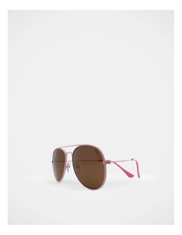 Aviator Sunglasses in Pink image 3