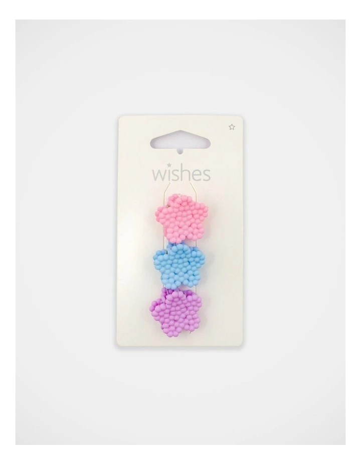 Mini Flower Claw Clip 3Pack in Multi image 2