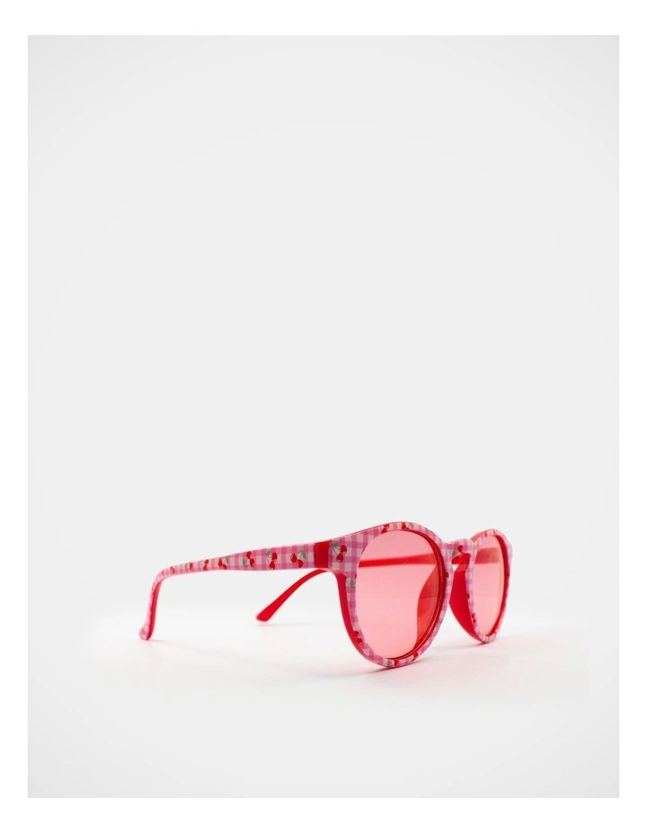 Gingham Cherry Fashion Glasses in Multi image 2