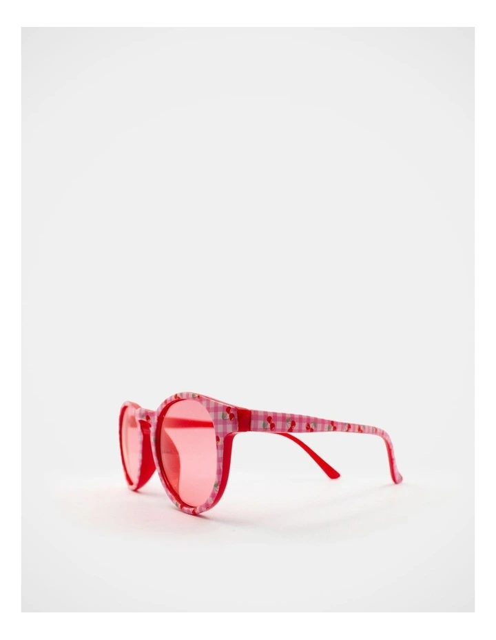 Gingham Cherry Fashion Glasses in Multi image 4