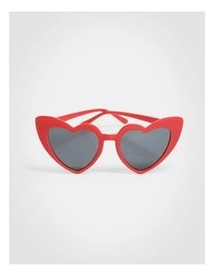 Heart Sunglasses in Red