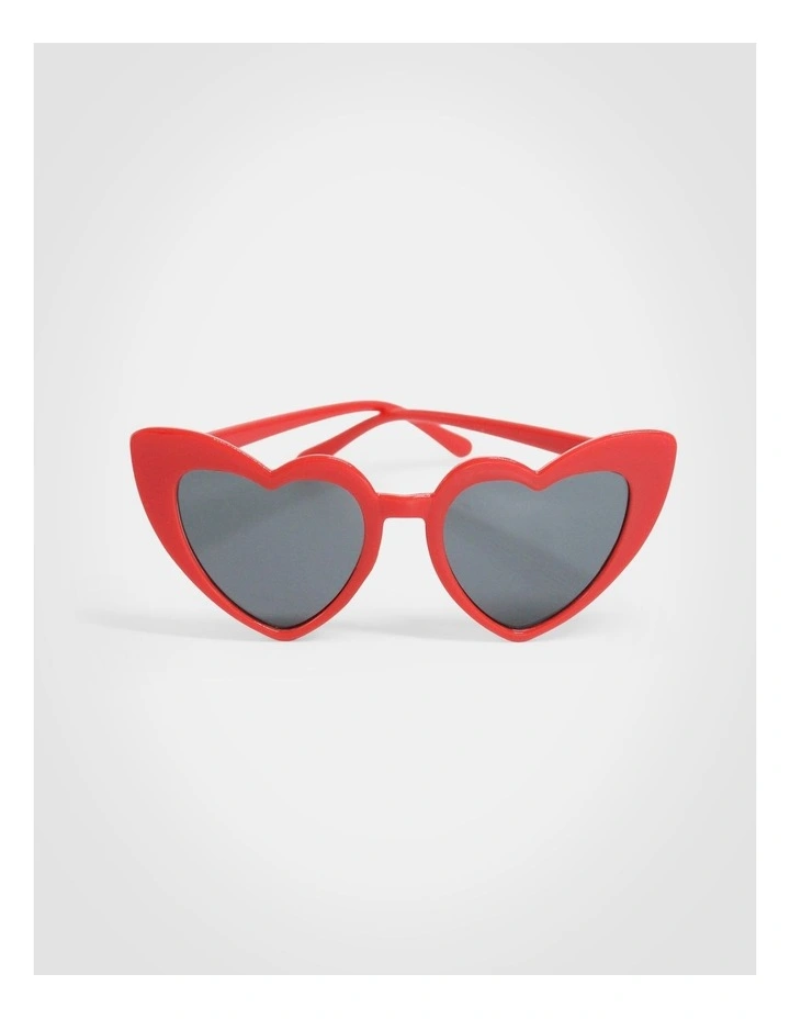 Heart Sunglasses in Red image 1