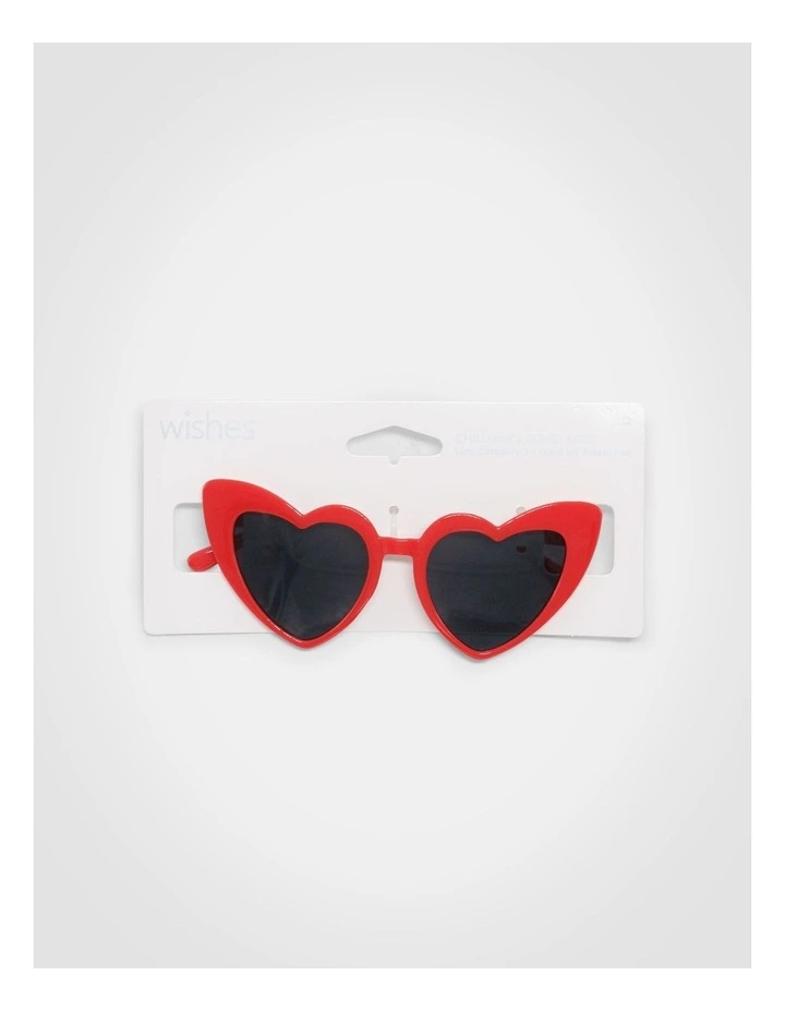 Heart Sunglasses in Red image 2
