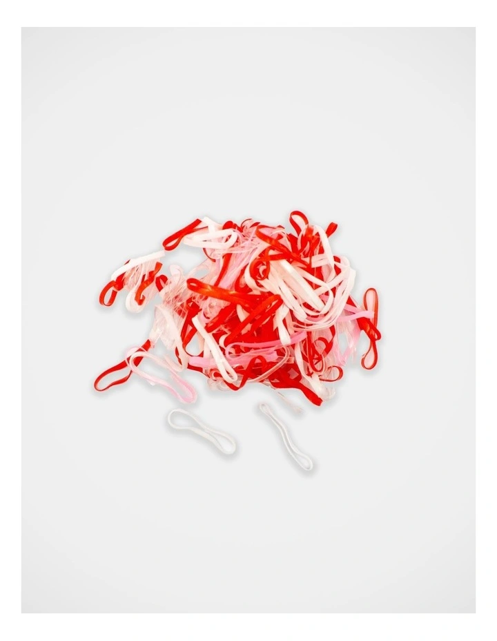 Silicone Hairties 160 Pack in Multi image 1