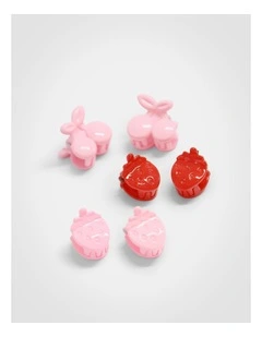 Cherry Mini Claw 6 Pack in Multi