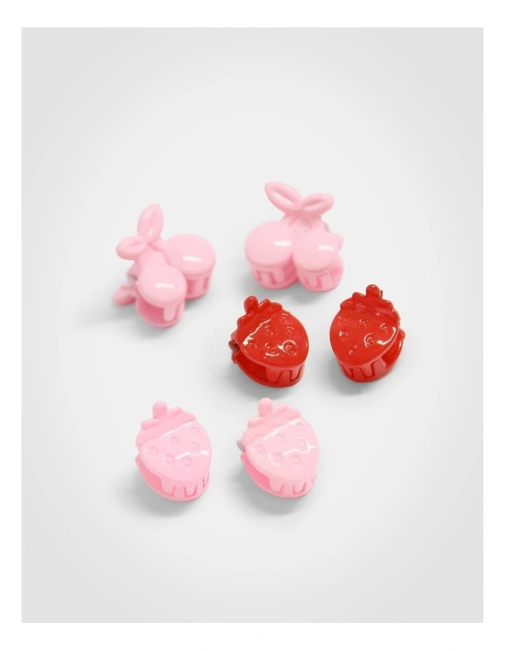 Cherry Mini Claw 6 Pack in Multi image 1