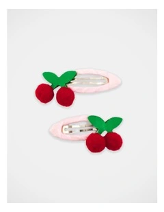 Cherry Snapclip 2 Pack in Multi