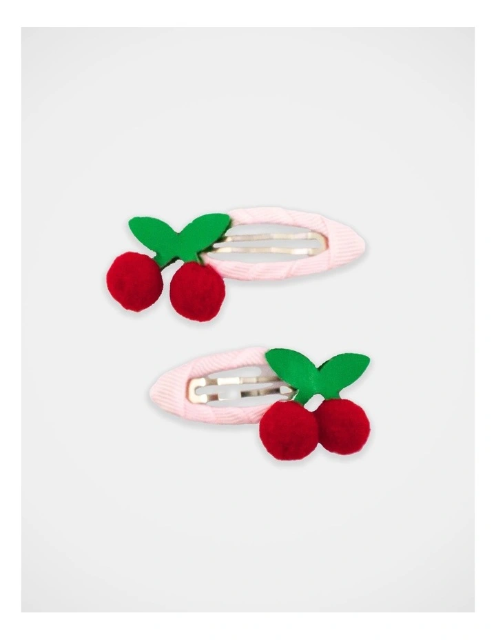 Cherry Snapclip 2 Pack in Multi image 1