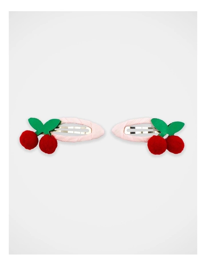 Cherry Snapclip 2 Pack in Multi image 2