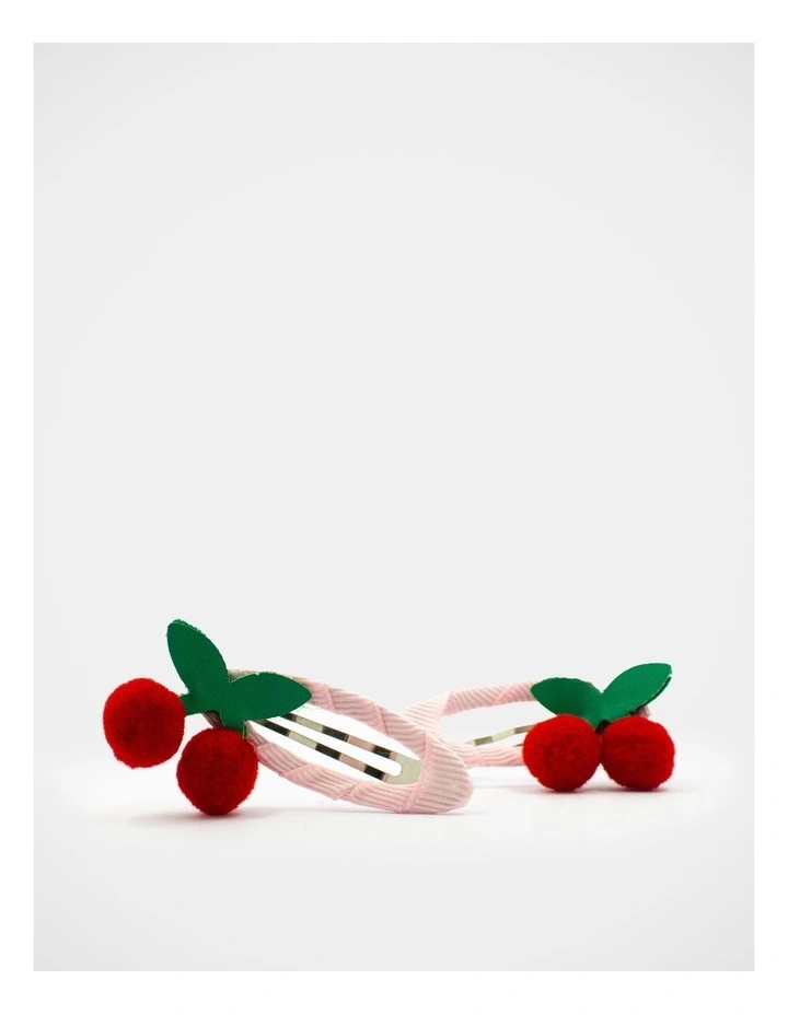 Cherry Snapclip 2 Pack in Multi image 4