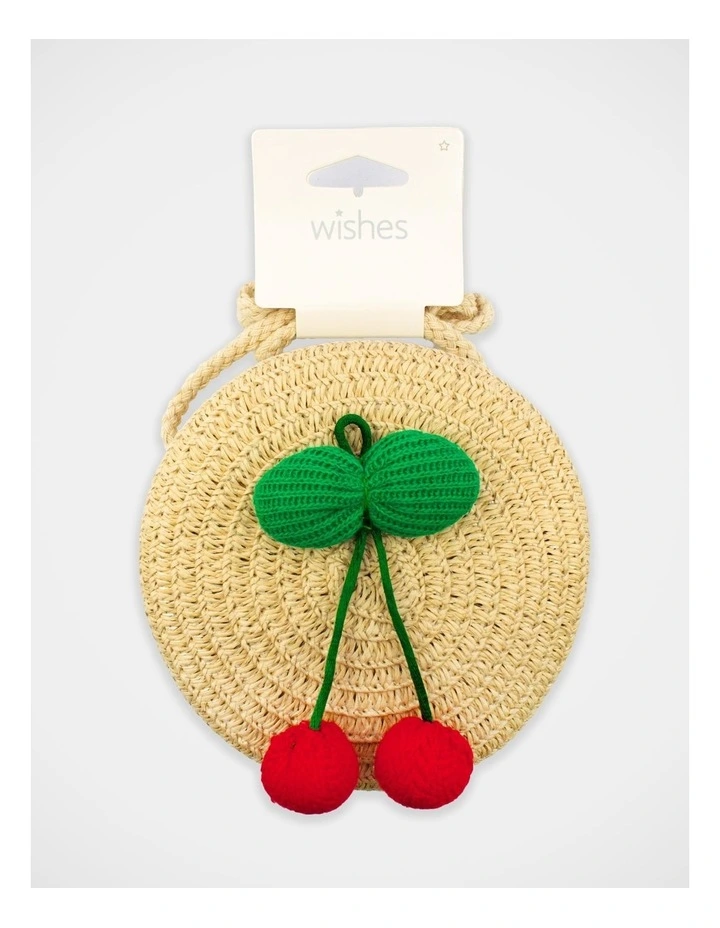 Round Cherry Cross Body Bag in Multi image 3