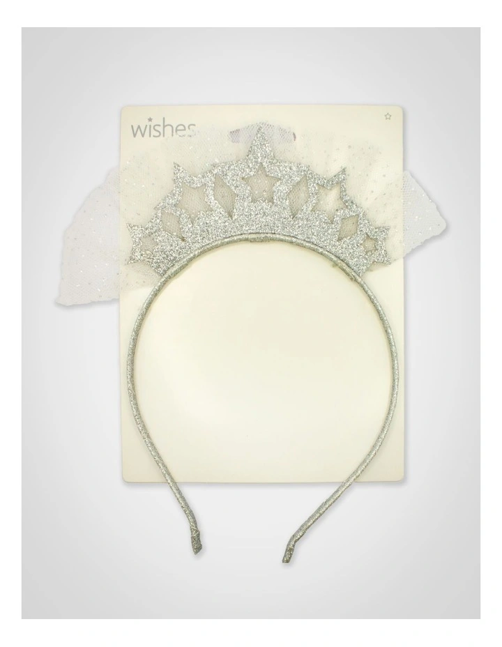 Glitter Star Aliceband in Silver image 1