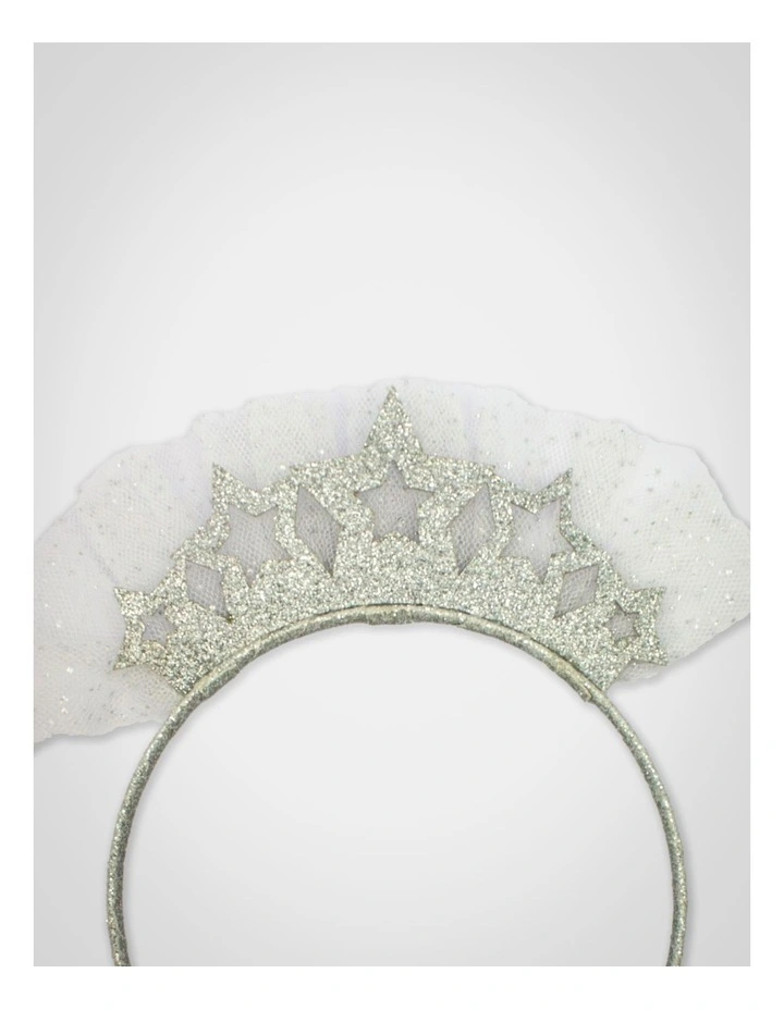 Glitter Star Aliceband in Silver image 4