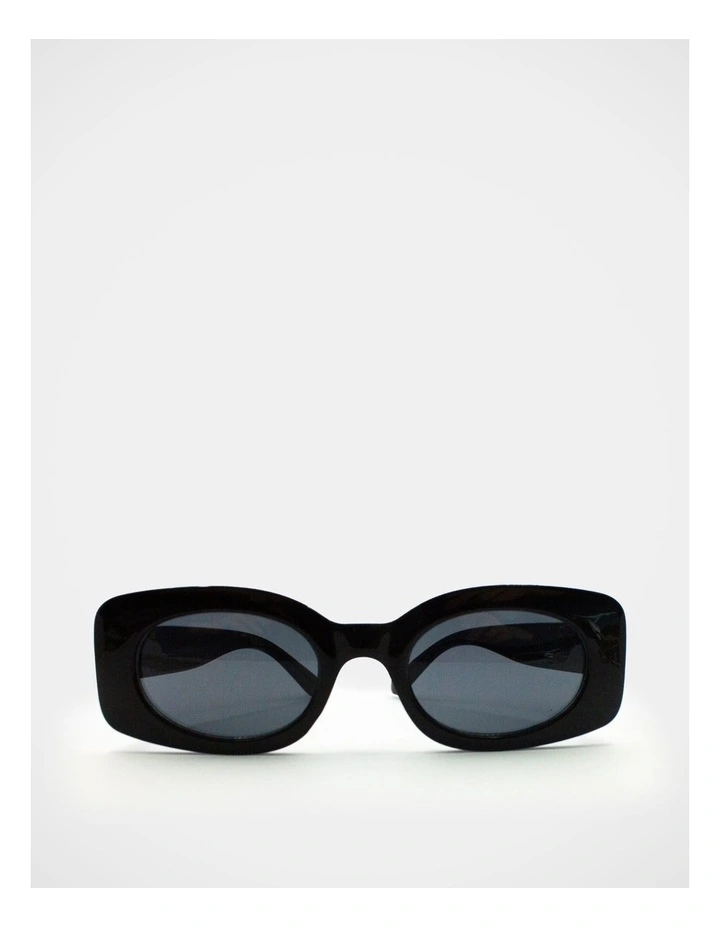Mamma And Mini Rectangle Sunglass Set in Black image 4