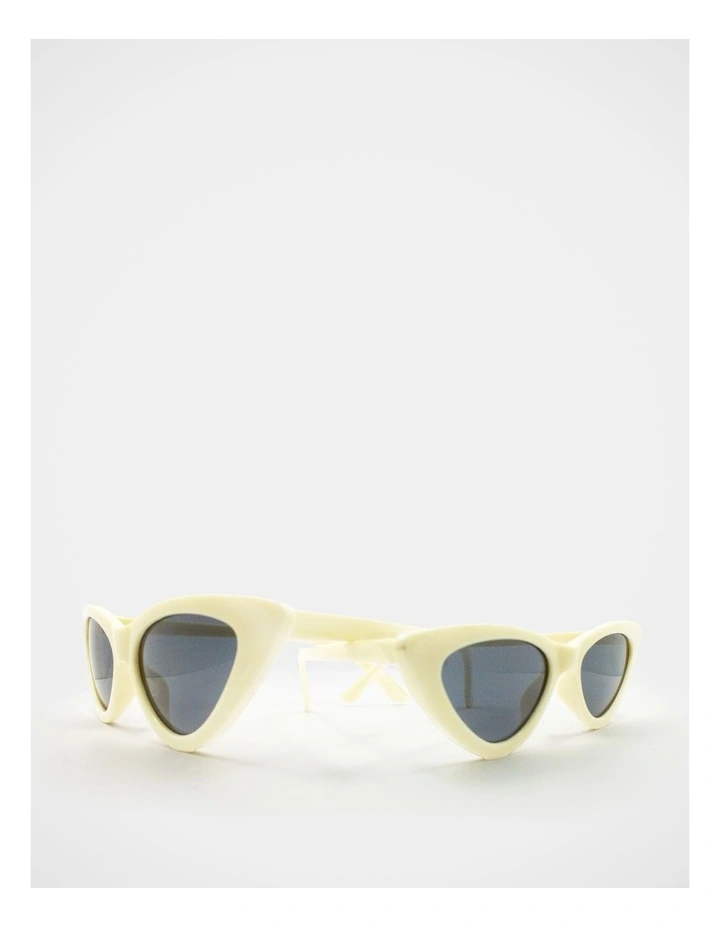Mamma And Mini Cat Eyes Sunglass Set in Cream image 2