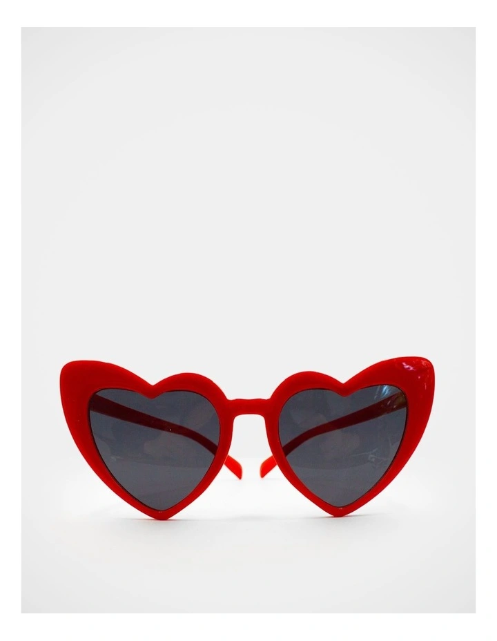Mamma And Mini Heart Sunglass Set in Red image 3