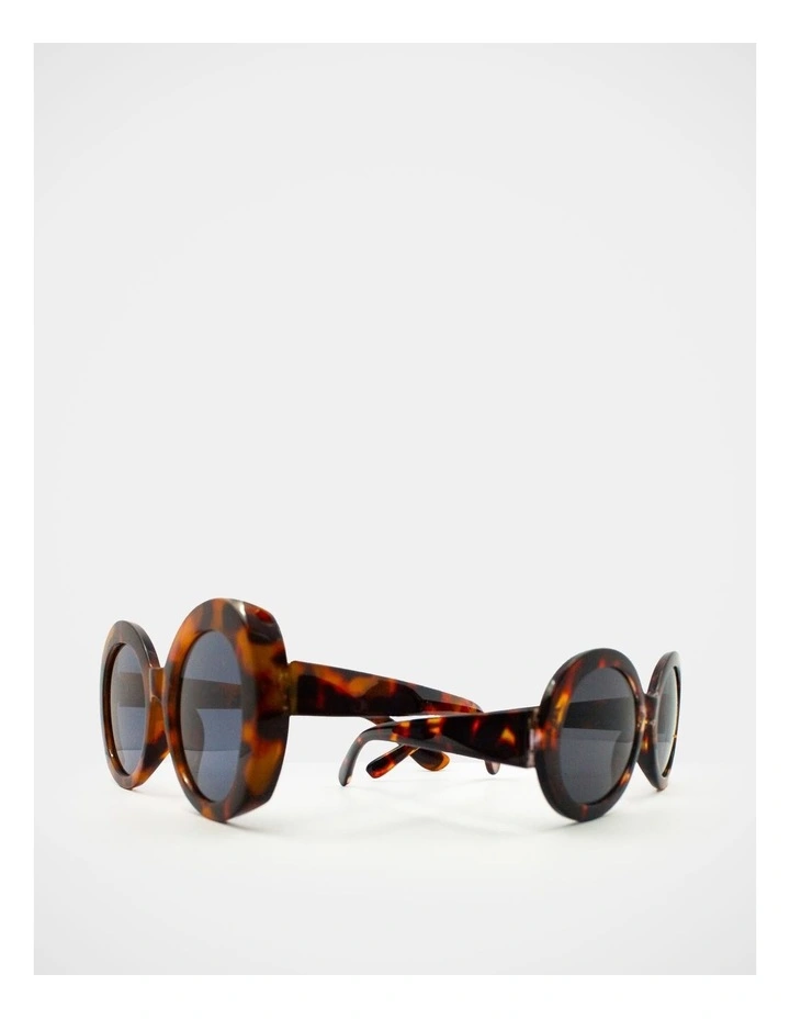 Mamma And Mini Oval Sunglass Set in Brown image 2