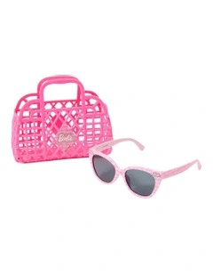 Sunglasses & Tote Bag Set in Pink