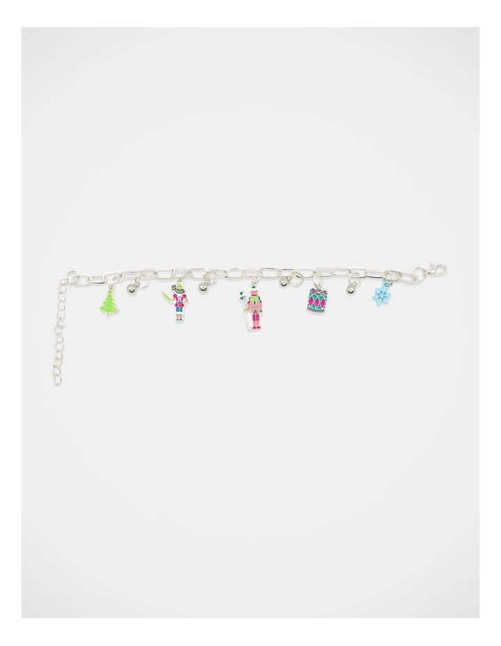 Christmas Nutcracker Charm Bracelet in Silver image 4