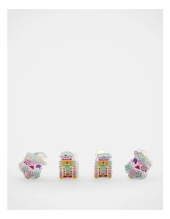 Christmas My Vintage Claw Clips 4 Pack in Multi