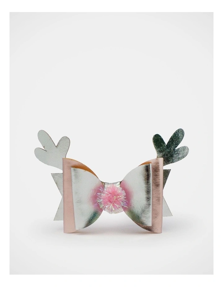 Christmas My Unicorn Single Hairclip in Multi image 4