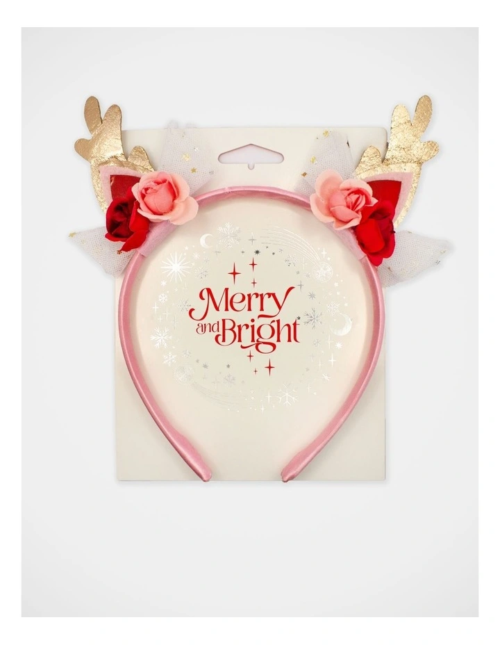 Christmas My Reindeer Alice Band in Multi image 2