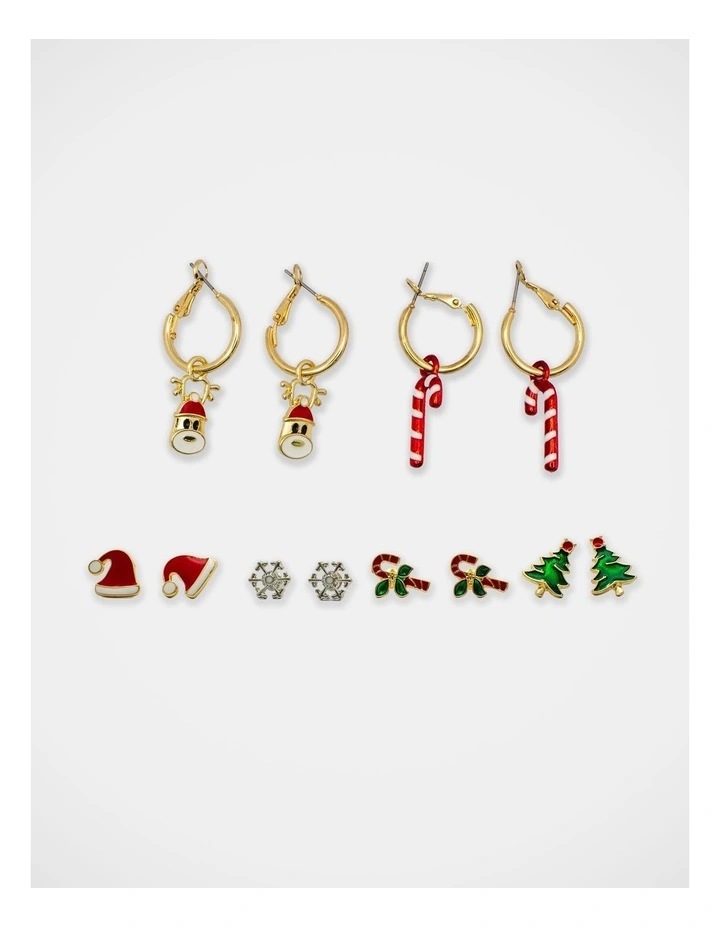 Christmas My Tree Earring 6 Pack in Multi image 1