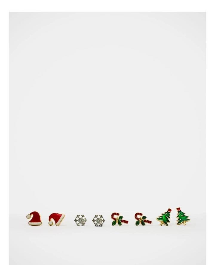Christmas My Tree Earring 6 Pack in Multi image 4