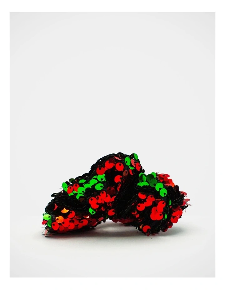Christmas My Sequin Scrunchie in Red/Green image 4