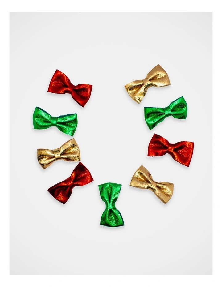 Christmas My Bow Wheel Clip 9 Pack in Multi image 1