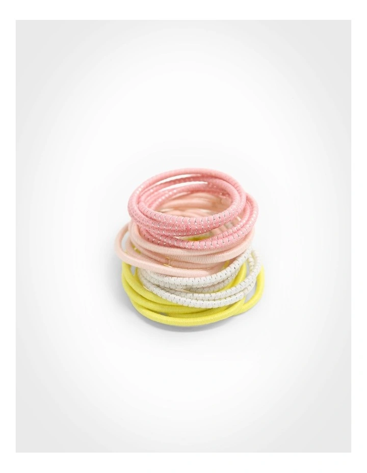 Bow Hairclip And Hairtie Set in Multi image 4