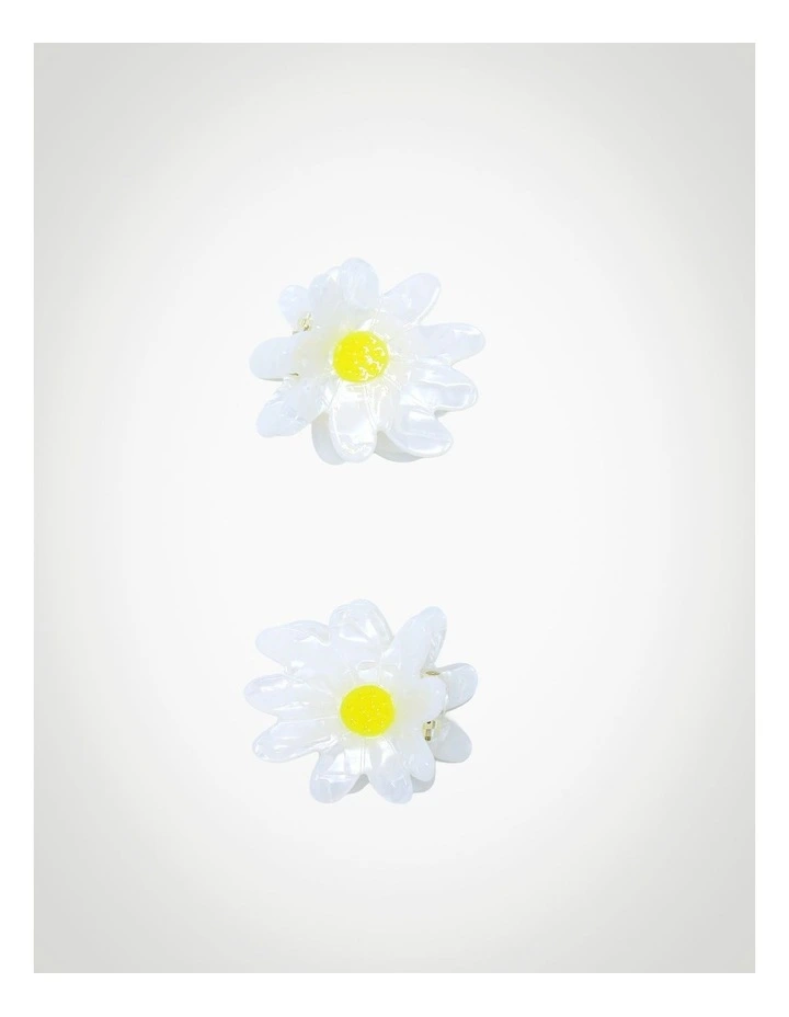 Daisy Hair Claw 2 Pack in Multi image 1