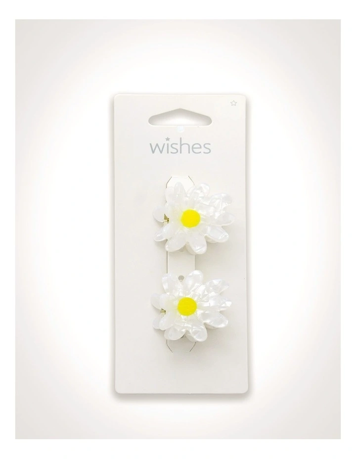 Daisy Hair Claw 2 Pack in Multi image 2