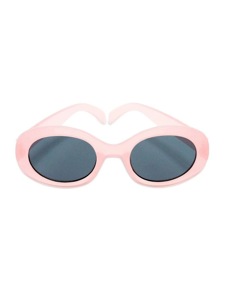 Pink Oval Sunglasses in Multi image 1