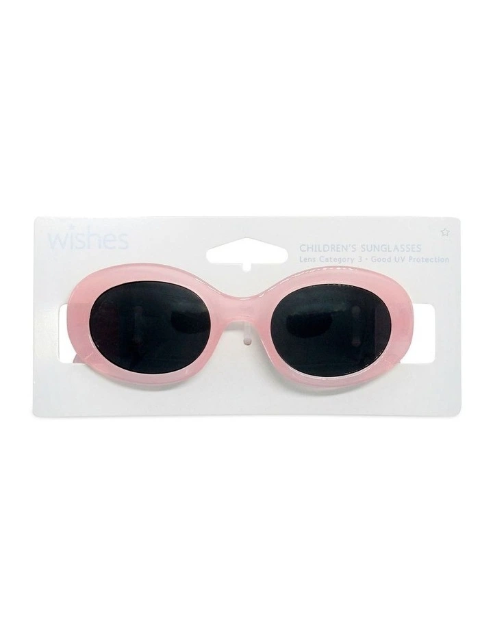 Pink Oval Sunglasses in Multi image 2